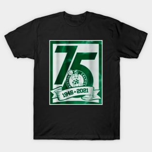 75th boston celtics  1946-2021 T-Shirt